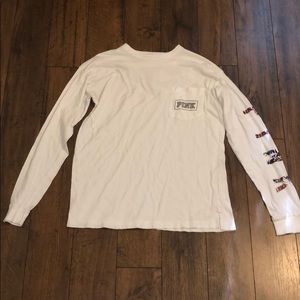 Slightly Worn PINK White Shirt